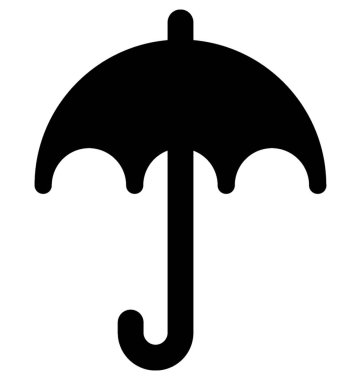  şemsiye vektör simgesi