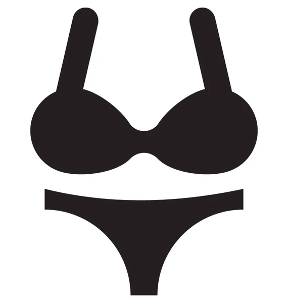 Bikini Vector Icon — Stock Vector