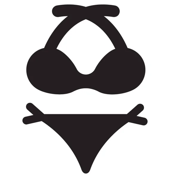 Icona del vettore Bikini — Vettoriale Stock
