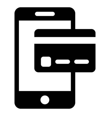  M ticaret glif vektör simgesi