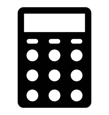  Hesap makinesi simge vektör simgesi