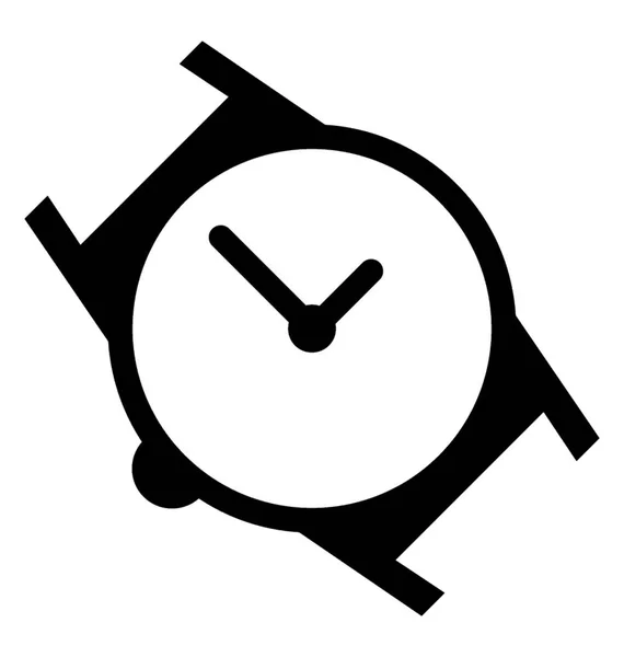 Reloj Glyph Vector Icono — Archivo Imágenes Vectoriales