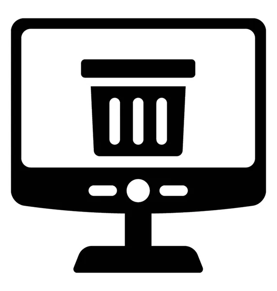 Compras en línea Glyph Vector Icon — Vector de stock