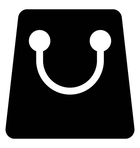 Boodschappentas Glyph Vector Icon — Stockvector