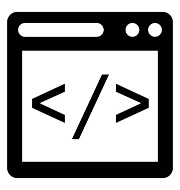  HTML simge vektör simgesi 