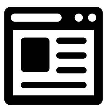  Düzen glif vektör simgesi 