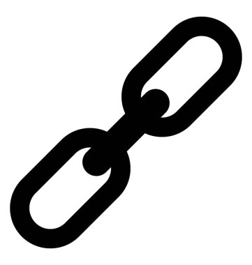  Bağlantı glif vektör simgesi 