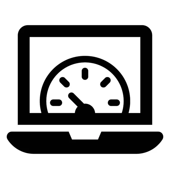 Glifo de velocidad de Internet Vector Icono — Archivo Imágenes Vectoriales