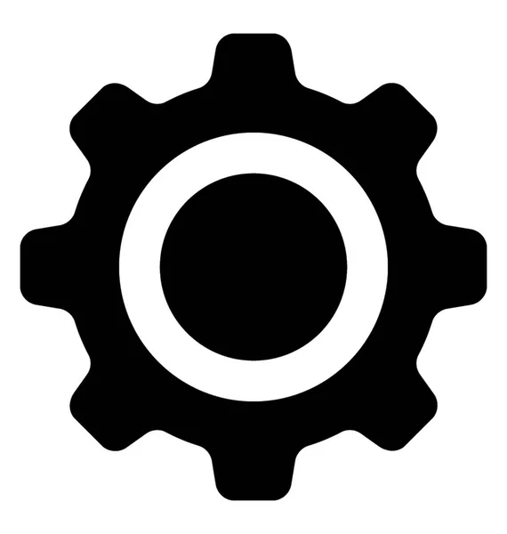 Configuração Glyph Vector Icon — Vetor de Stock