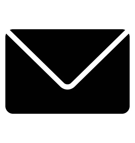 Icona vettoriale del glifo della casella di posta — Vettoriale Stock