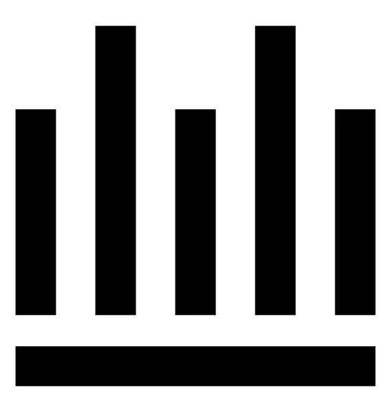 Gráfico Glifo Vector icono — Vector de stock