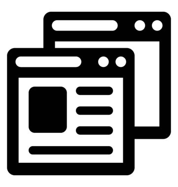  Düzen glif vektör simgesi 