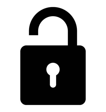  Glif vektör simgesi kilidini 