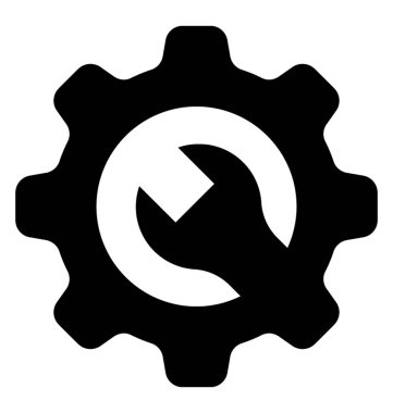  Kurulum glif vektör simgesi 