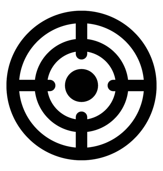 Glyph Vector Icon im Visier — Stockvektor