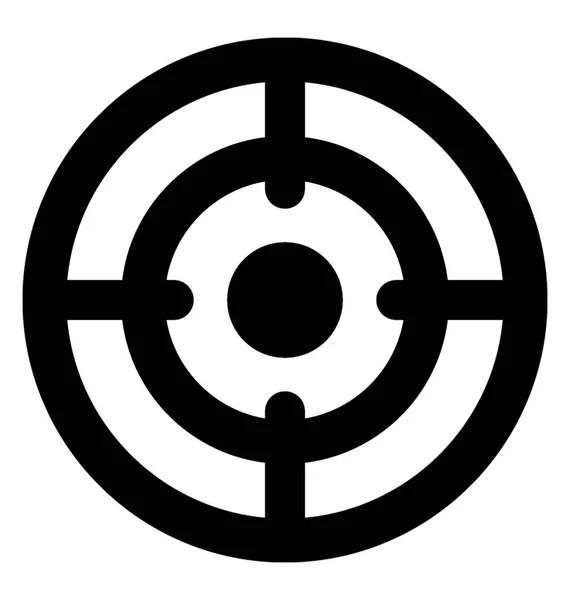 Destino Glyph Vector Ícone —  Vetores de Stock