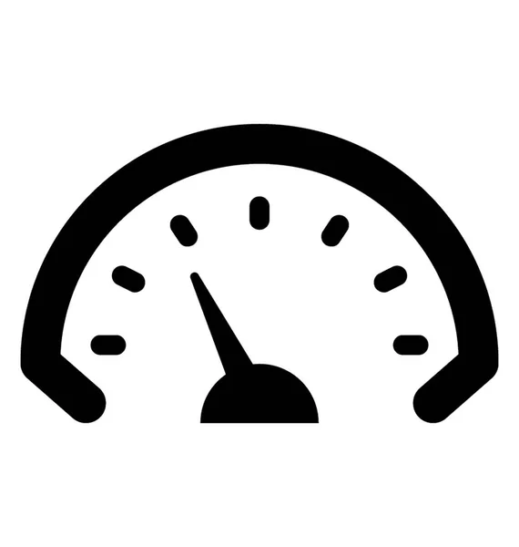 Internet Speed Glyph Vector Icon — Stock Vector