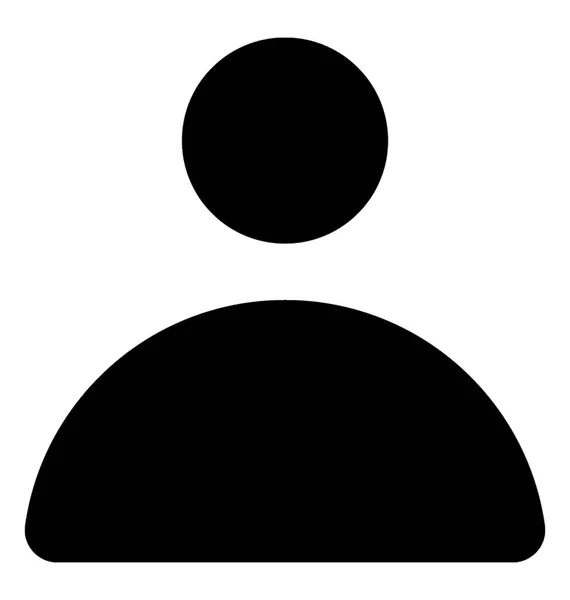 Avatar Glyph vektor symbol — Stock vektor