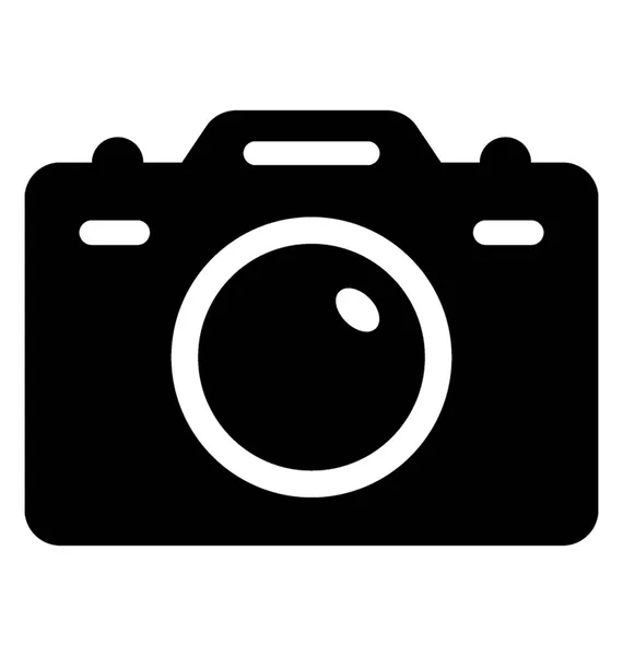 Câmera Glyph Vector Ícone — Vetor de Stock