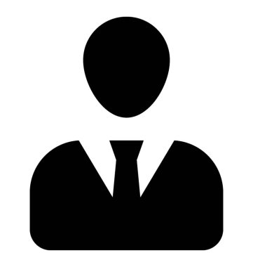  Avatar glif vektör simgesi 