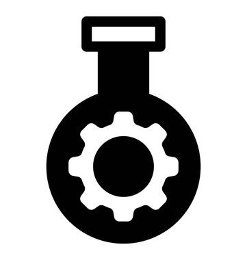  Şişesi glif vektör simgesi 