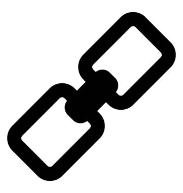  Bağlantı glif vektör simgesi 