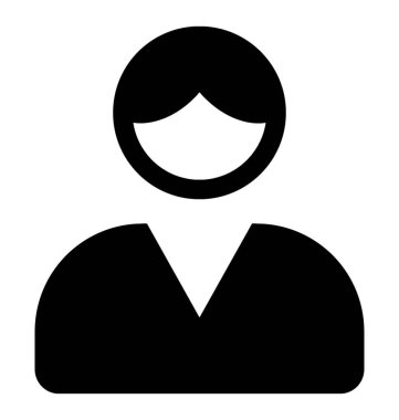  Avatar glif vektör simgesi 