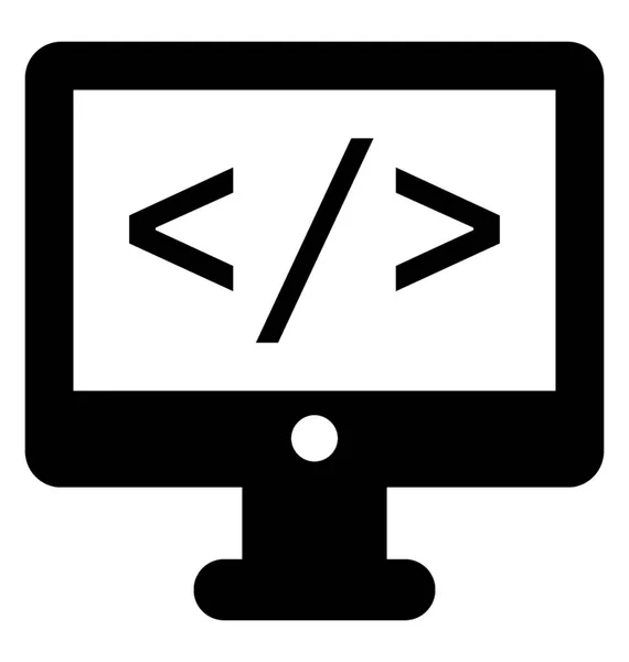 HTML karakterjel Vector Icon — Stock Vector