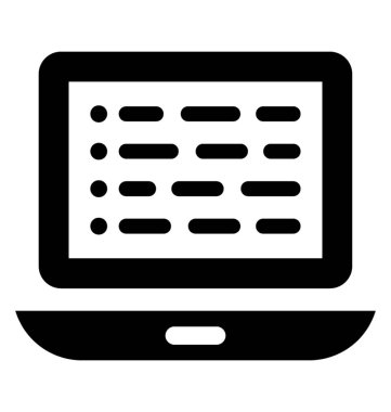  Anahtar kelime glif vektör simgesi