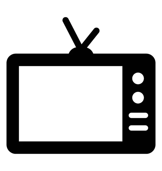TV Glyph Vector Icon — Stockvector