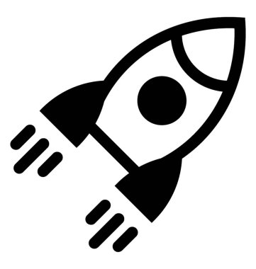  Roket vektör simgesi