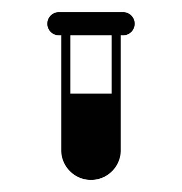  test tüp vektör simgesi