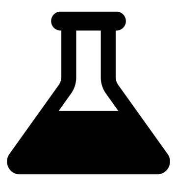  Konik Flask vektör simgesi