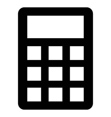  Hesap makinesi vektör simgesi