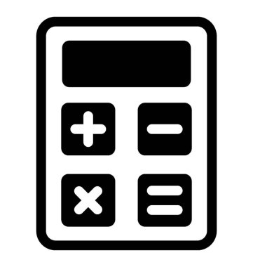  Hesap makinesi vektör simgesi