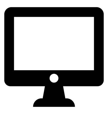  monitör vektör simgesi