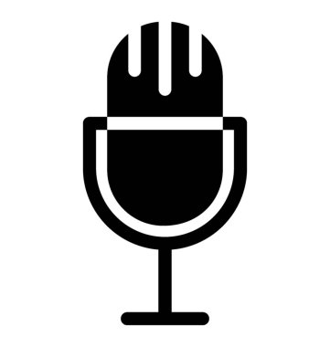  Mikrofon vektör simgesi