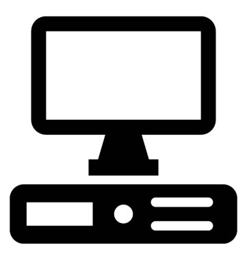  bilgisayar vektör simgesi