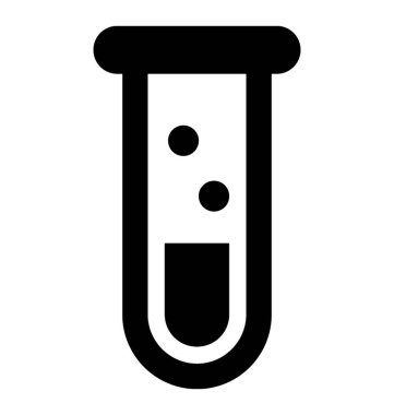  test tüp vektör simgesi