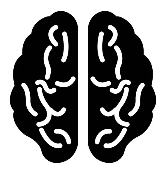 मस्तिष्क वेक्टर आइकन — स्टॉक वेक्टर