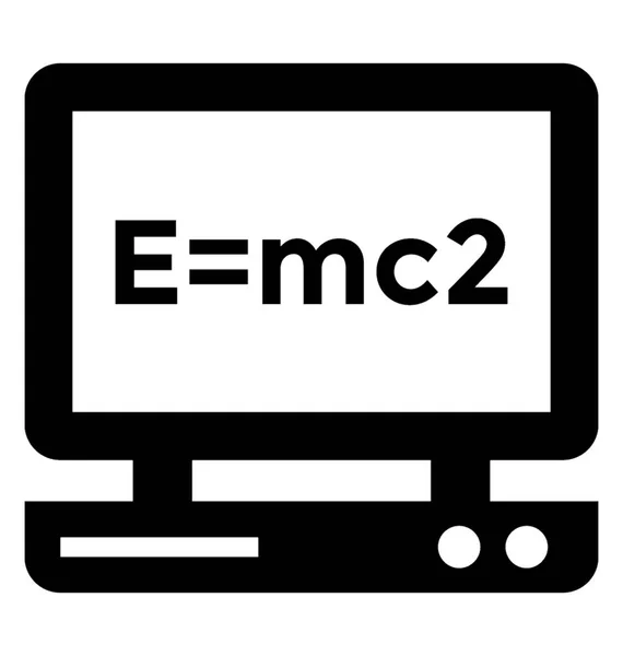 Emc2 Vector Icon — Stock Vector