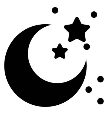  Hilal vektör simgesi