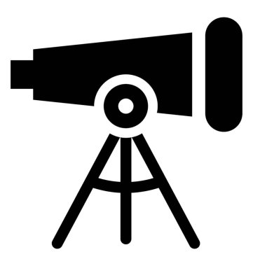  Teleskop vektör simgesi