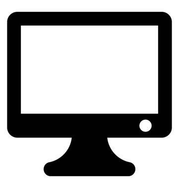  monitör vektör simgesi