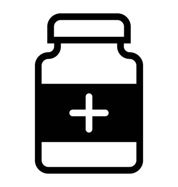  ilaç kavanozu vektör simgesi