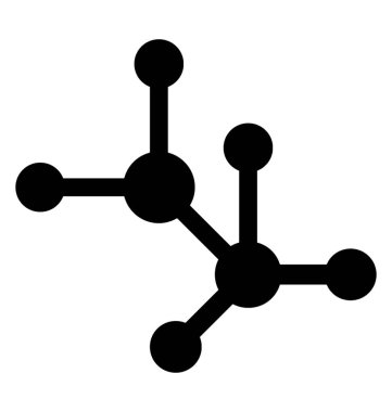  Moleküler yapılandırma vektör simgesi