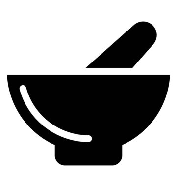  Harç havaneli vektör simgesi