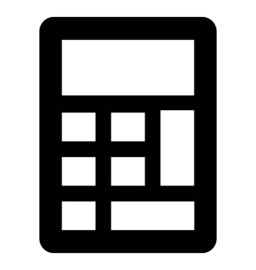  Hesap makinesi vektör simgesi