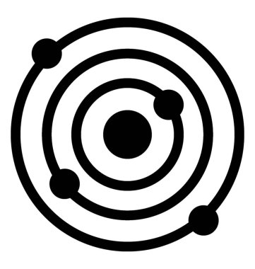  Güneş sistemi vektör simgesi