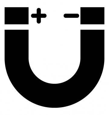  mıknatıs vektör simgesi